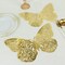 10 Gold 12" Metallic 3D Butterfly Wall Decals DIY Stickers Party Decorations